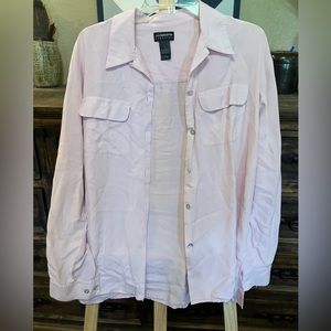 Liz Claiborne Classics large light pink blouse